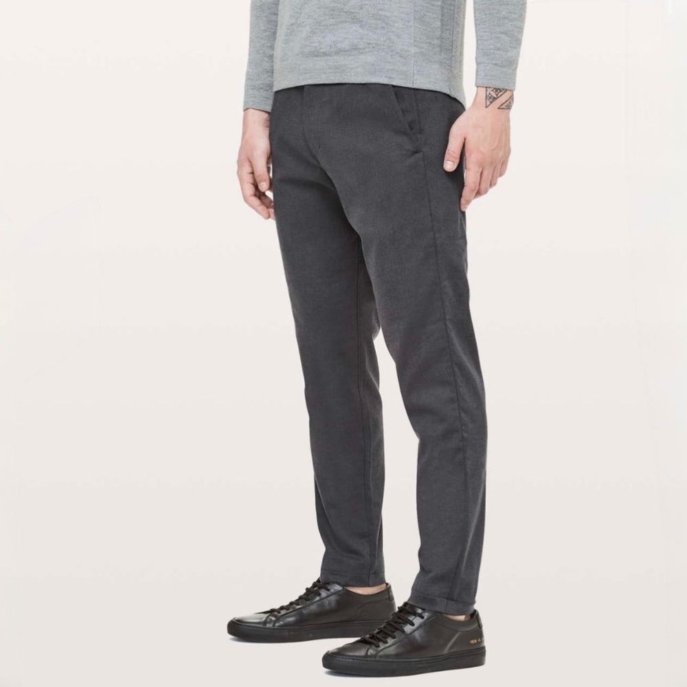 lululemon Commission Pant Slim Wool Blend Chino Pants Men's 36 36x29 Gray Travel